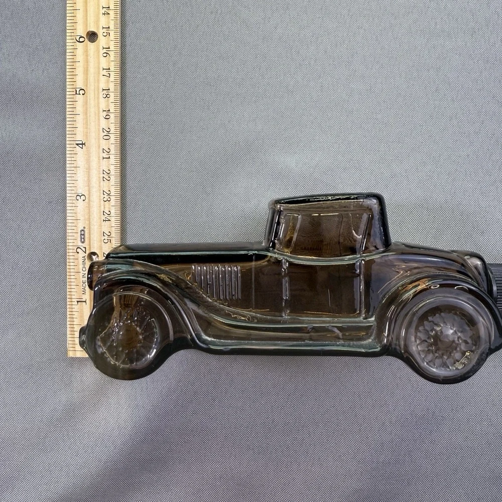 1978 Avon Sterling Six Deep Woods Aftershave Car Bottle Silver‎ Empty